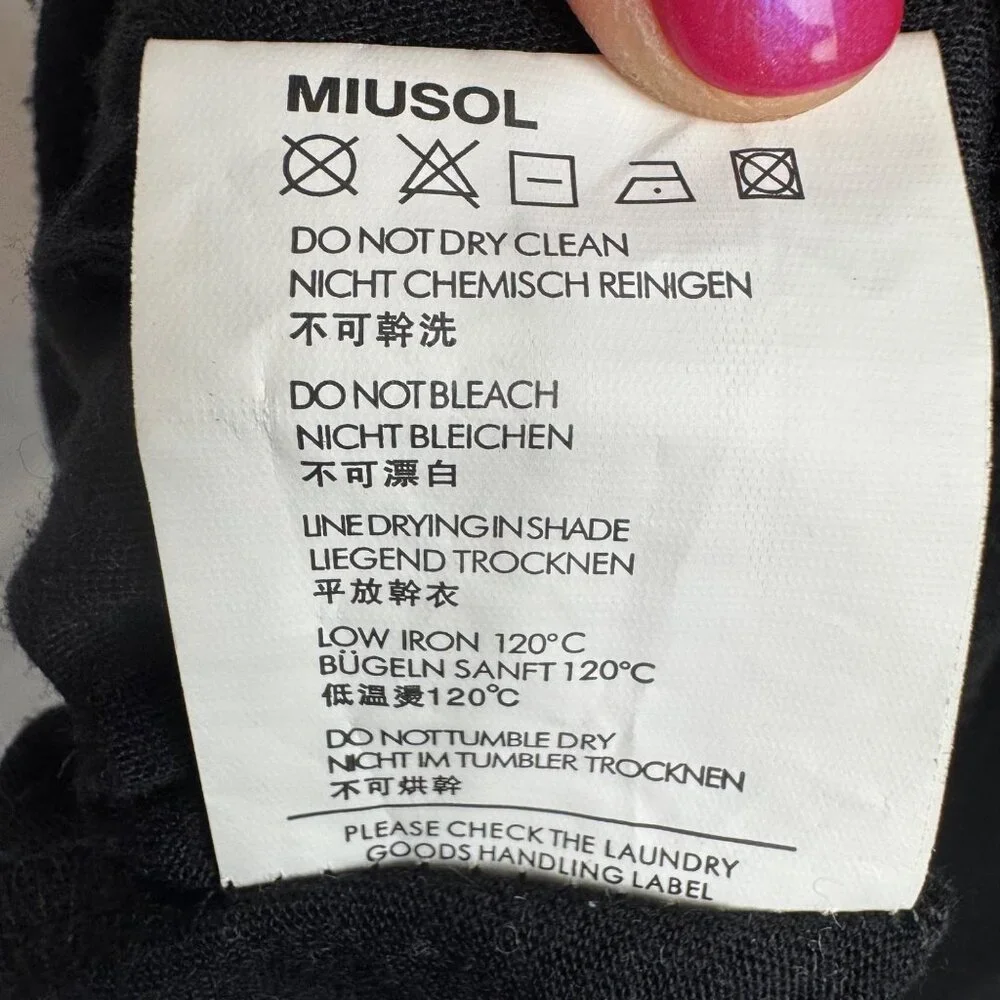 Miusol Whimsigoth Goth Dark Fairy Black Lace Maxi Dress Sz Sm - Picture 12 of 13